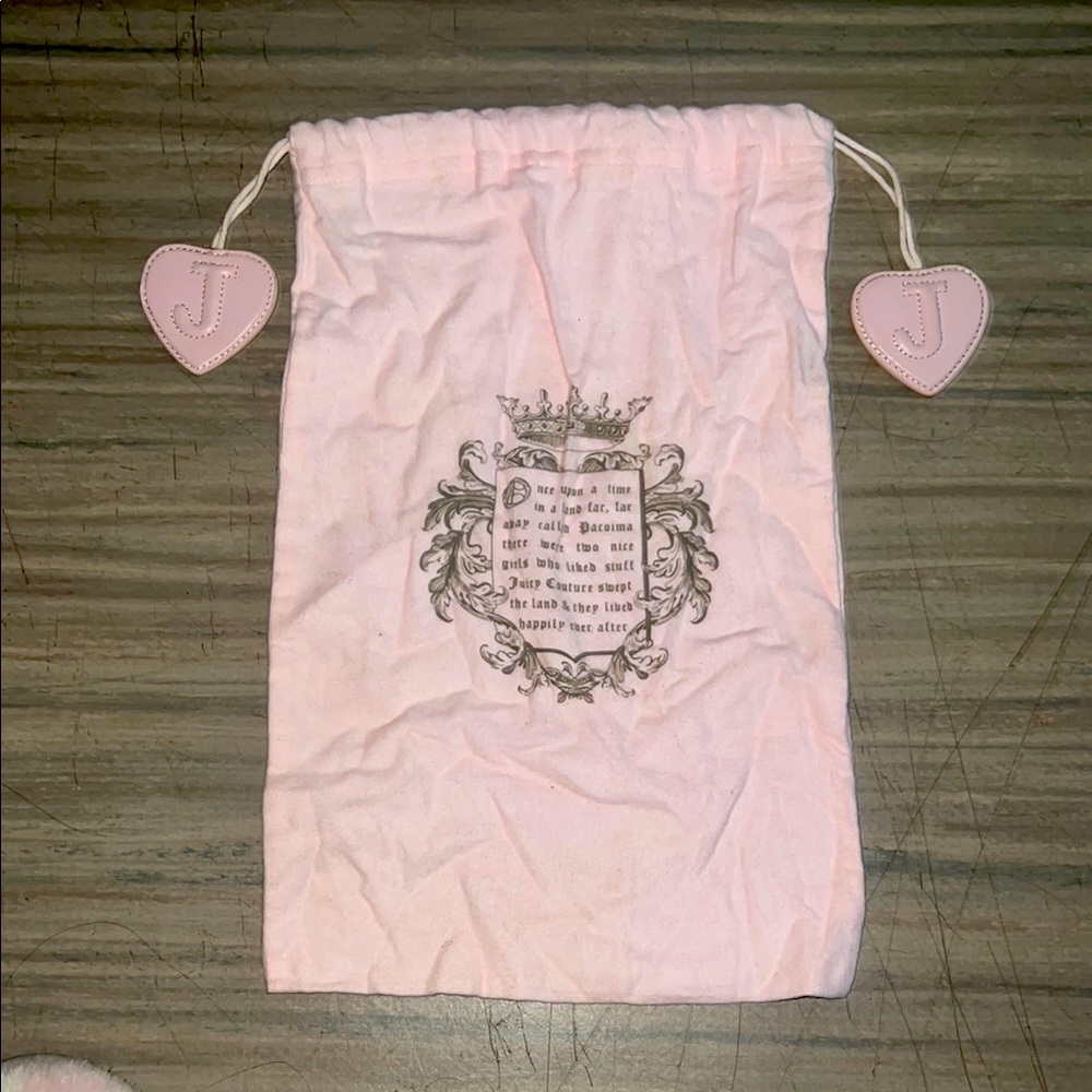 Pink Juicy Couture Drawstring Dust Cover